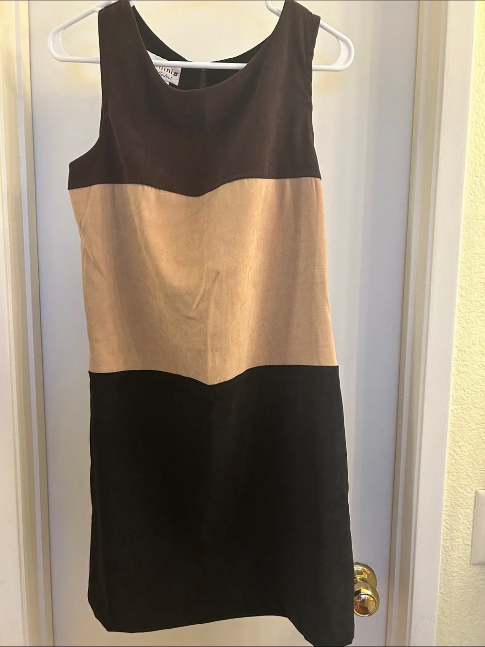 Vintage 90s Pellini faux suede dress